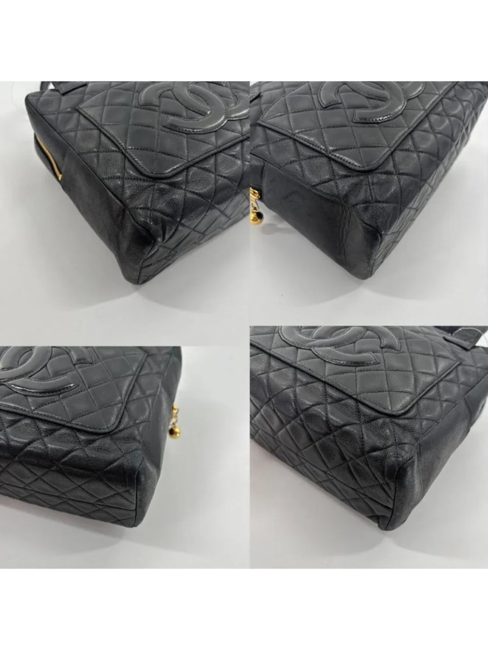 Chanel Super Lambskin CC Logo Tote Black